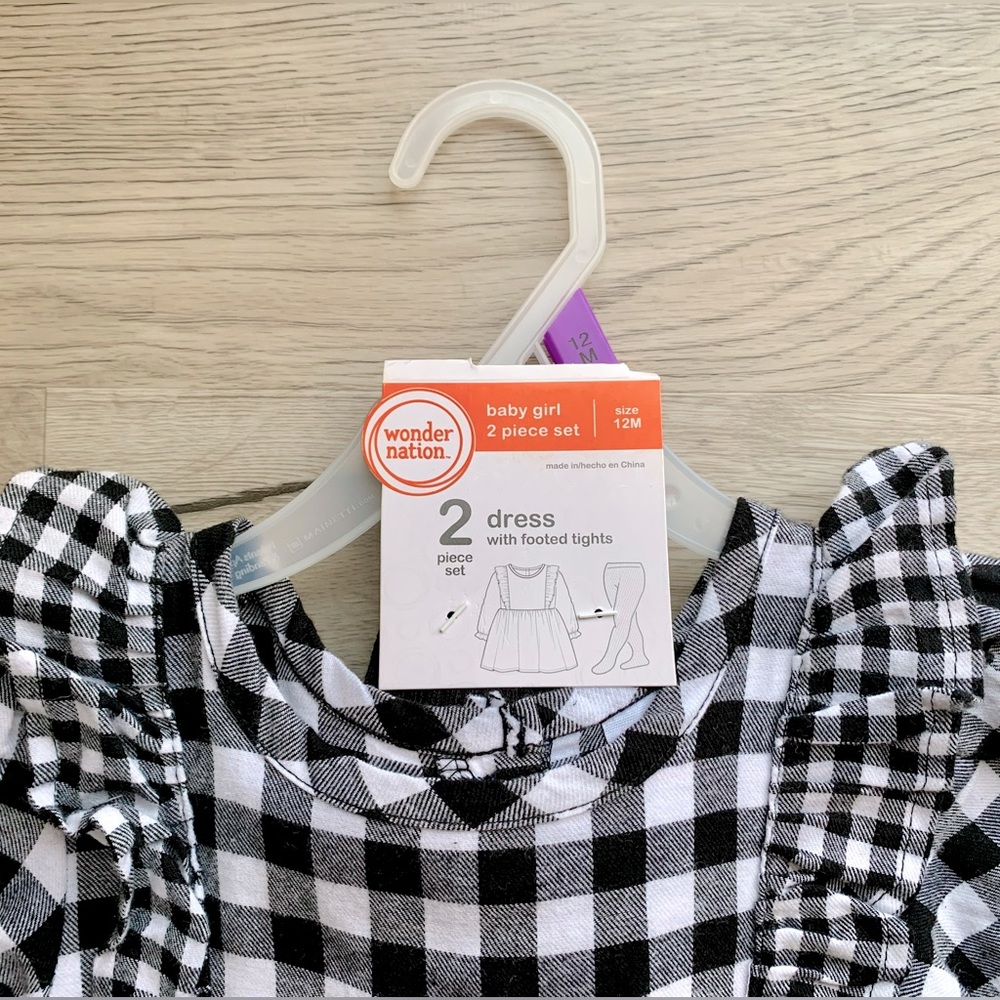 4/$25 | NWT | Buffalo Check Gingham Dress | Multiple Sizes | Wonder Nation - Picture 4 of 6
